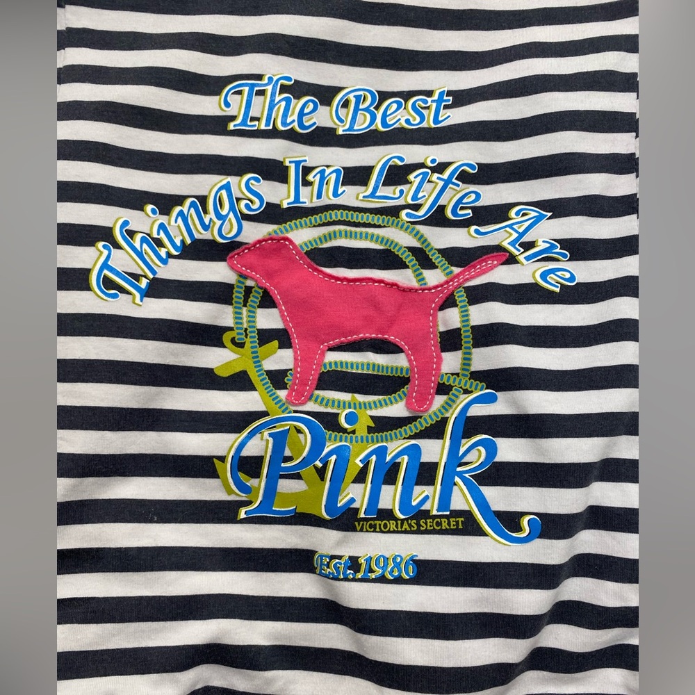 Y2K Victoria’s Secret Striped Bag - Picture 2 of 8